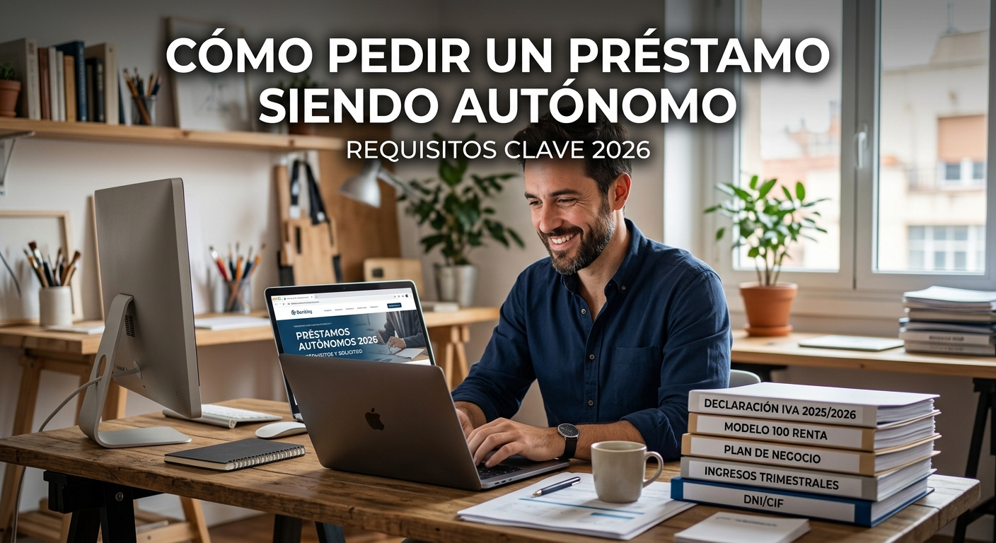 Cómo pedir un préstamo siendo autónomo: requisitos 2026